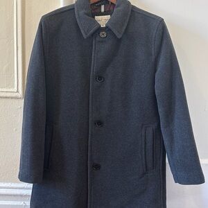 Cole Haan Signature Men’s Charcoal Wool Blend Topcoat – Size M – Excellent